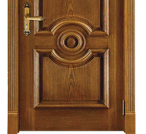 Minimalist Combination Patterns Wooden Front Door