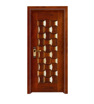 Three rows case grain wooden front door