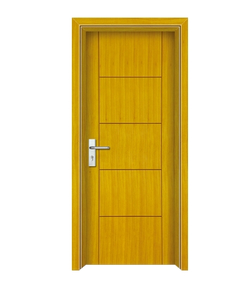 Square patterns wooden flush door