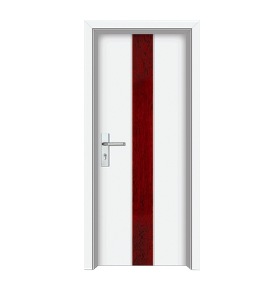 Striped wooden flush door