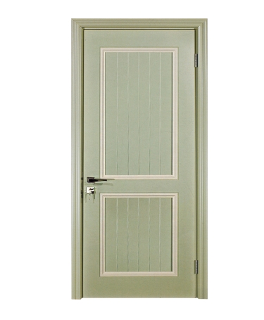 Simple lines wooden panel door