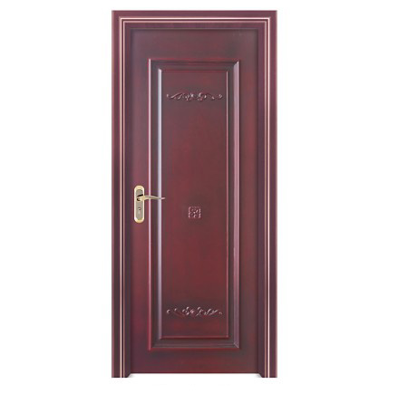 Dark rectangular pattern WPC door