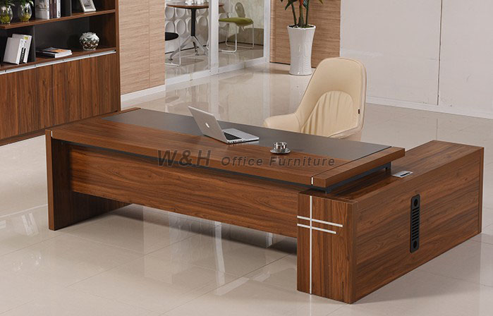 Modern walnut color manager's office table