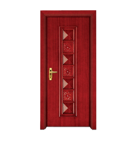 Gem patterns wooden front door