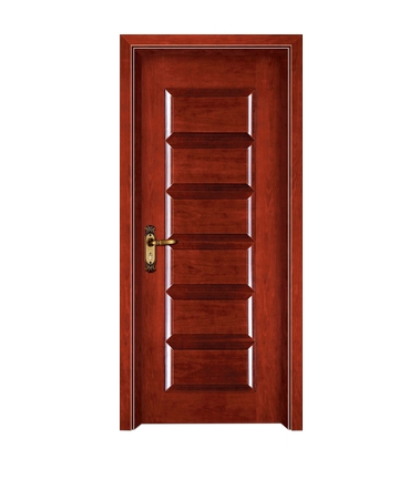 Rectangular patterns wooden front door