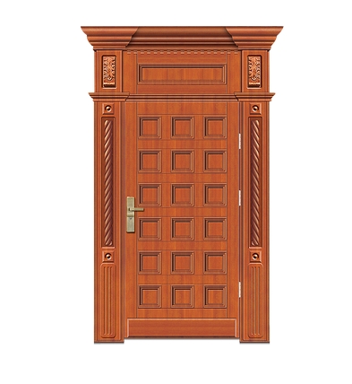 Multi-row Case grain wooden front door