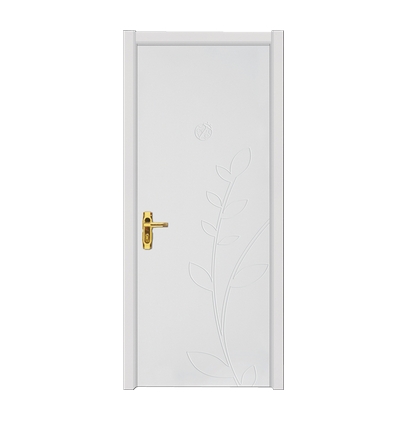 Plant patterns wooden flush door