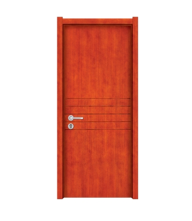 Simple lines wooden flush door