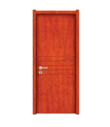 Simple lines wooden flush door