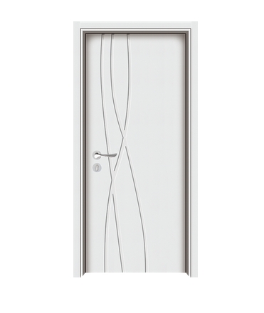 Simple lines wooden flush door