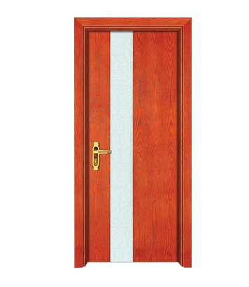 Striped wooden flush door