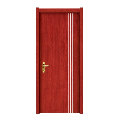 Three lines wooden flush door