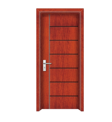 lines wooden flush door