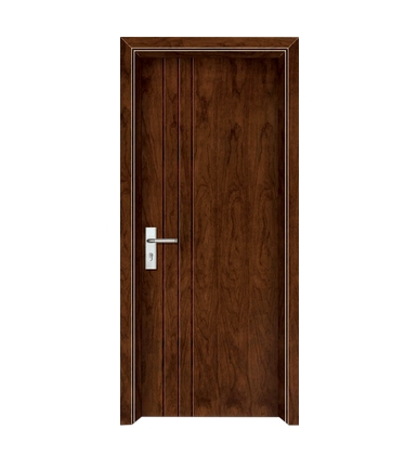 Three lines wooden flush door