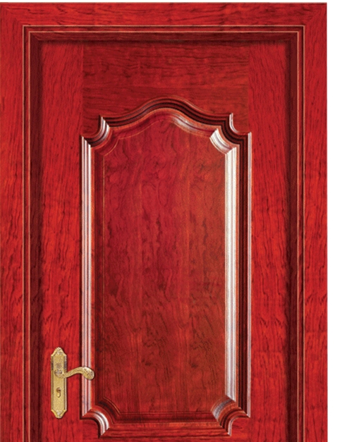 Rectangular patterns wooden panel door