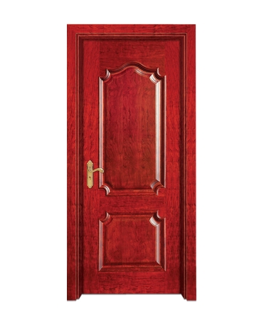 Rectangular patterns wooden panel door