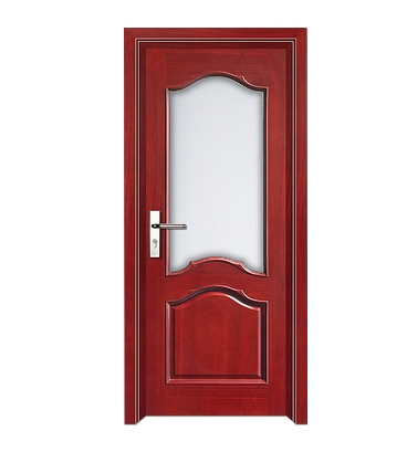 Simple glass wooden door