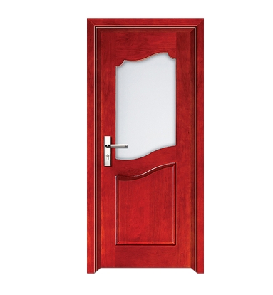 Simple glass wooden door