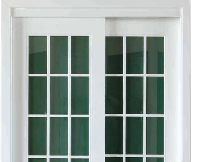 light color glass wooden sliding doors