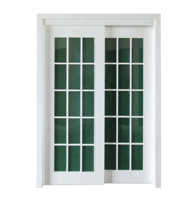 light color glass wooden sliding doors