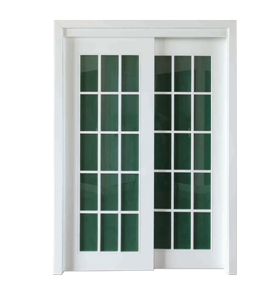 light color glass wooden sliding doors