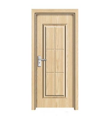 Rectangular patterns PVC wooden door