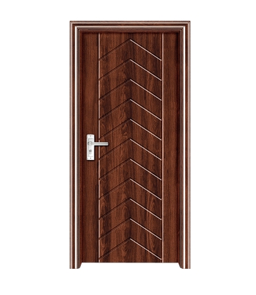 Curved stripes PVC Door