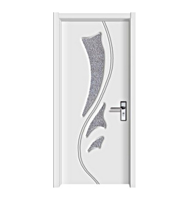 S-type patterns glass PVC door