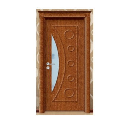 Geometric patterns glass PVC door
