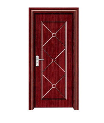 Cross-line panel PVC door