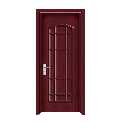 Plaid pattern panel PVC door