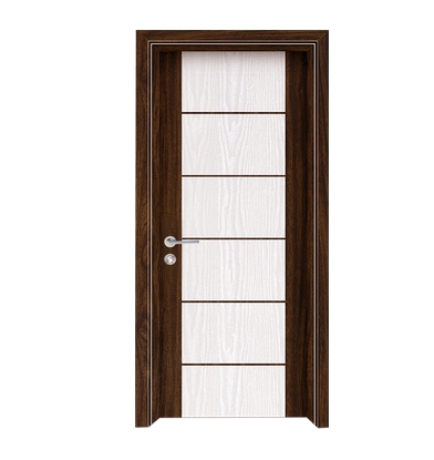 Bicolor PVC wooden door