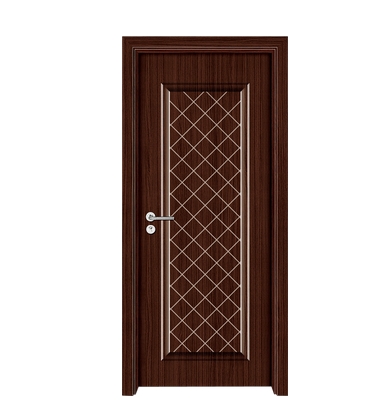 Plaid patterns panel PVC door