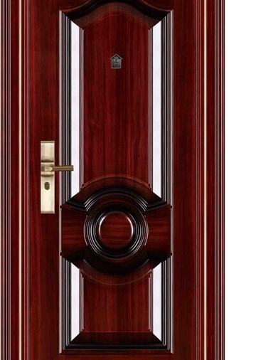 Minimalist patterns steel entry door