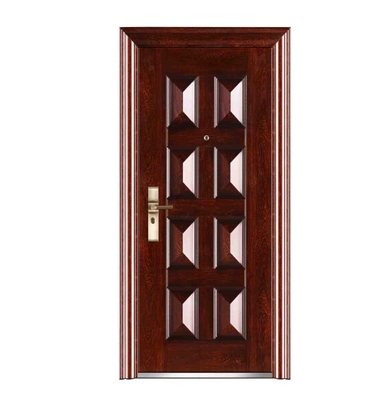 Double row -3d patterns steel entry door