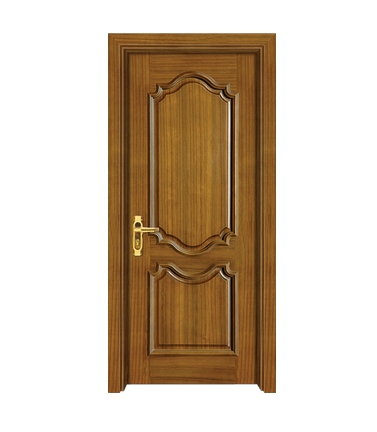 Rectangular patterns wooden panel door