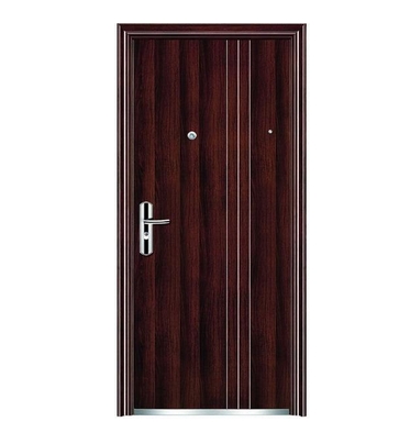 Simple lines steel front door