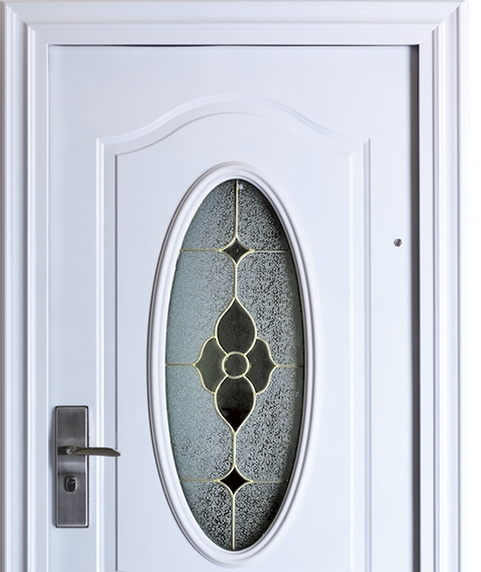 glass and steel security door