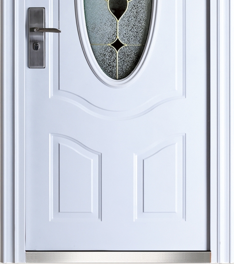 glass and steel security door