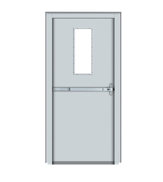 Multipurpose glass and fire rated steel door