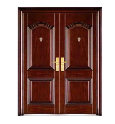 Popular steel double leaf door