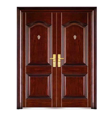 Popular steel double leaf door