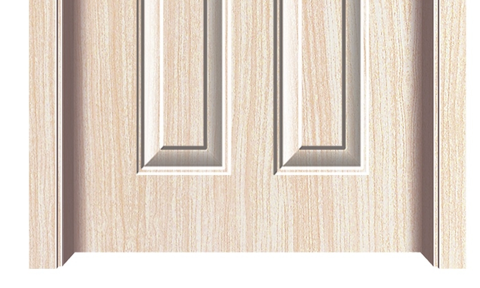 Double stripes series melamine flush door