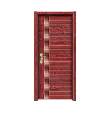 Multi-stripes melamine flush door