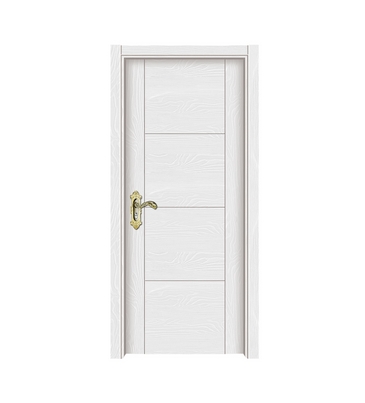 rectangular patterns white melamine flush door
