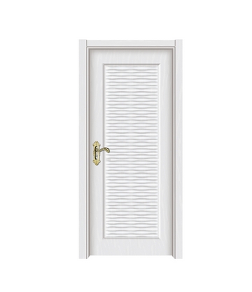 Pinstriped melamine flush door