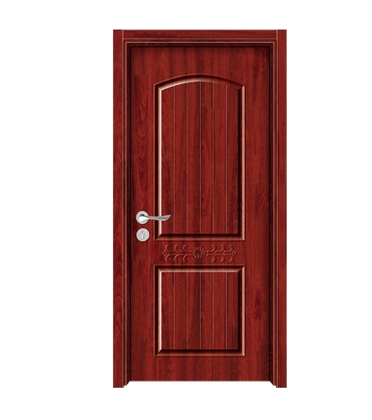 Simple carved melamine flush door