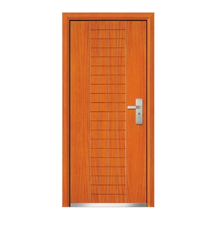 case grain steel-wooden front door