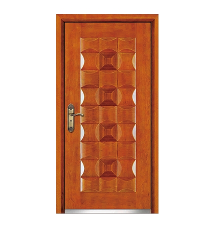 3D case grain steel-wooden entry door