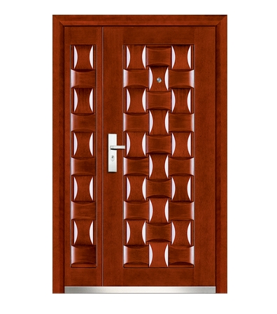 3D case grain steel-wooden entry door